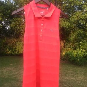Puma Athletic Polo Style Sleeveless Cut-Off Shirt